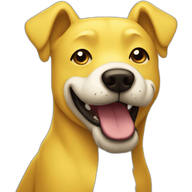 yellow dog with a mustache adventure time emoji