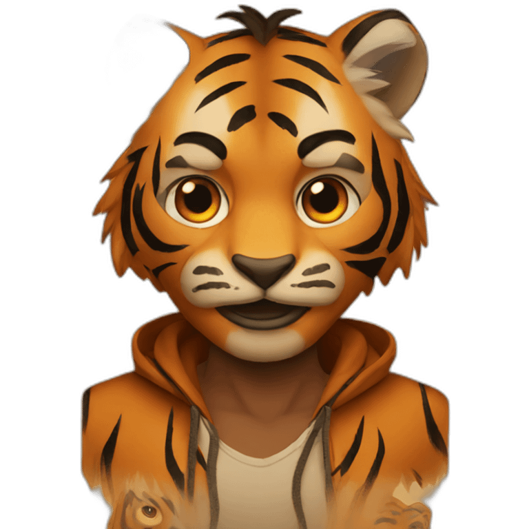 Tiger man emoji