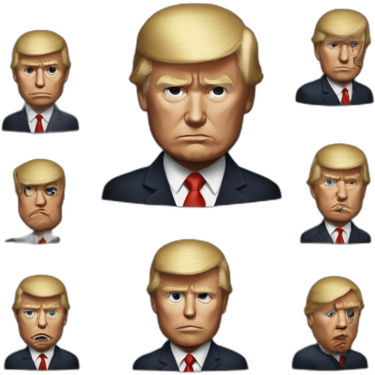 Donald trump in a Hannibal lecter reatraint emoji