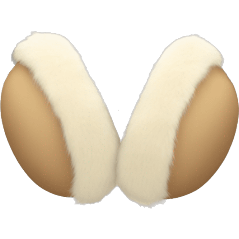 beige fur earmuffs emoji