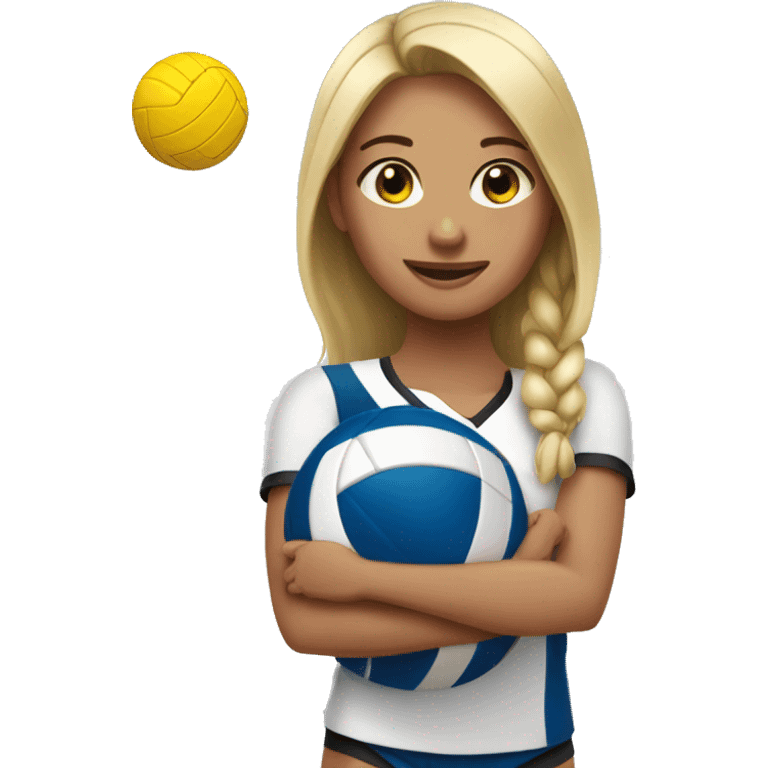 Girl play my volleyball emoji