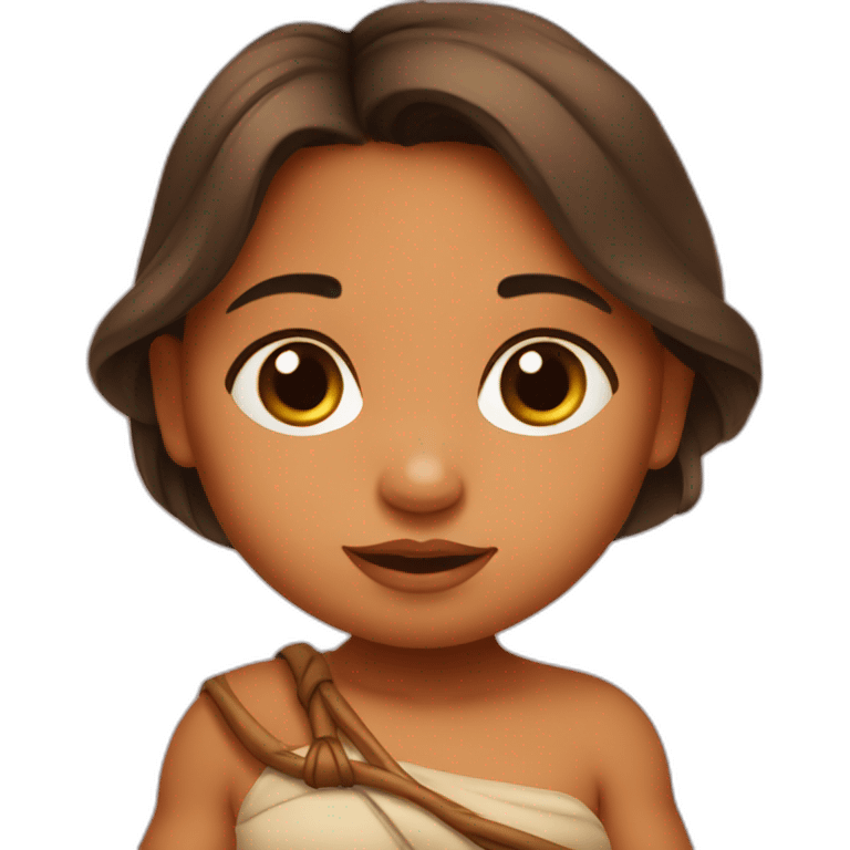 Pocahontas as a baby emoji