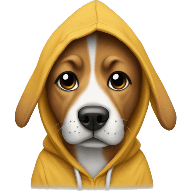 dog wearing a hoodie  emoji