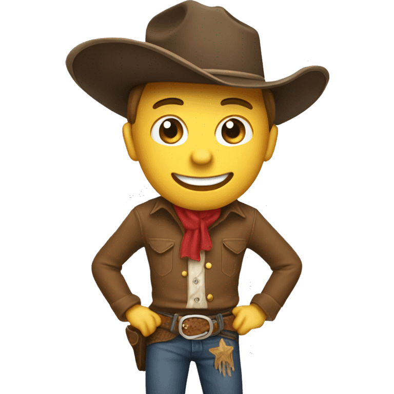 Cowboy tipping hat emoji