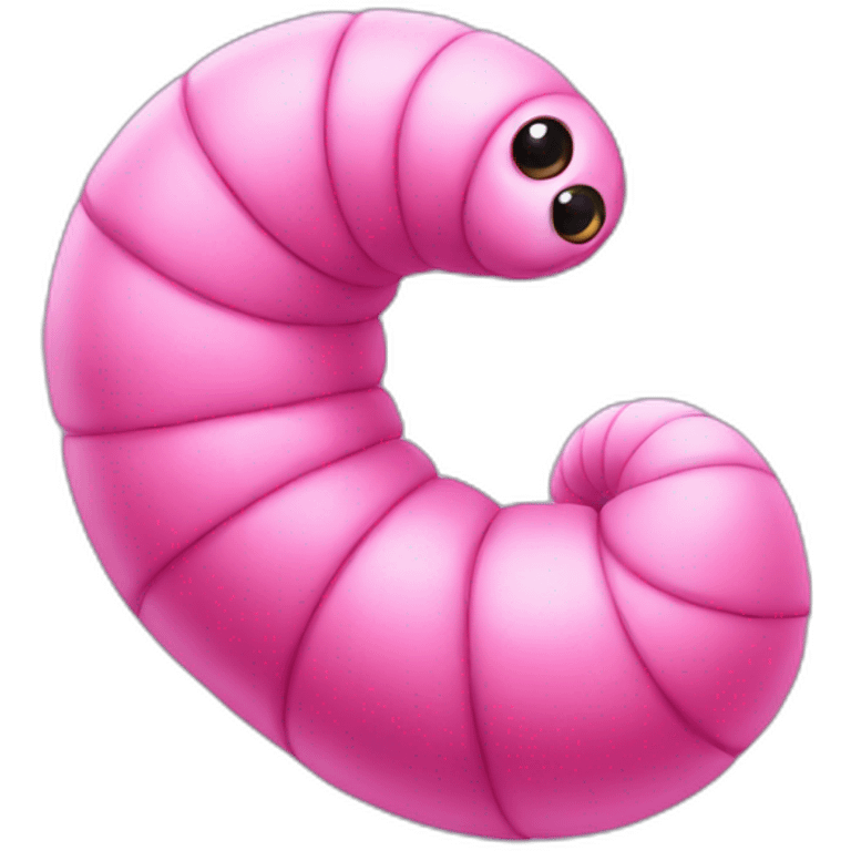 pink worm emoji