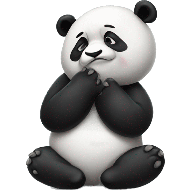 Panda facepalming  emoji