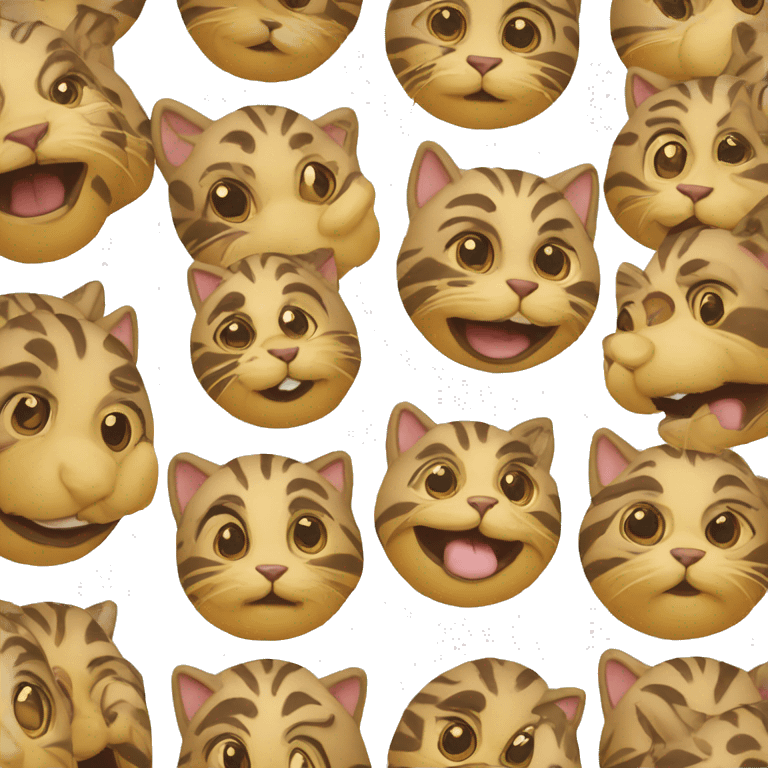 один кот с большими глазами emoji