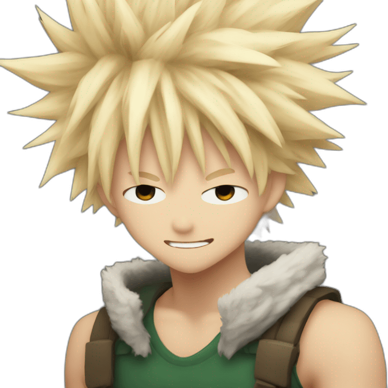 Wallpaper bakugo emoji