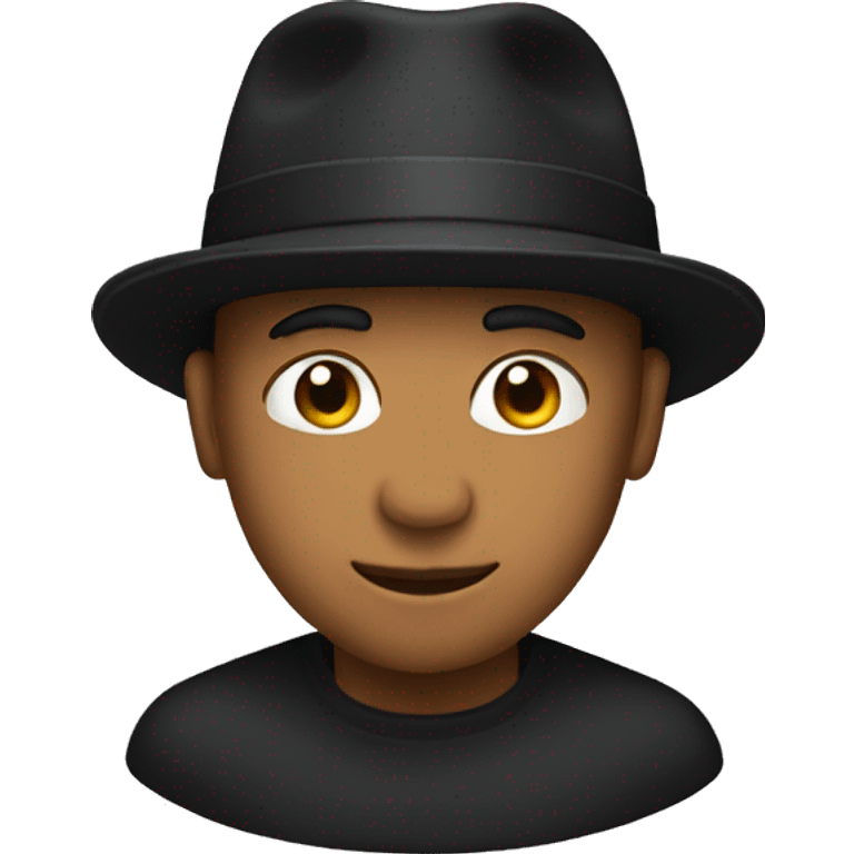 black hat emoji