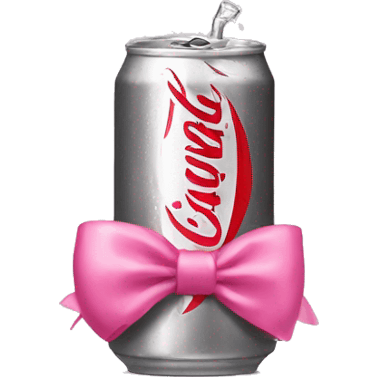 Diet Coke with a pink bow emoji