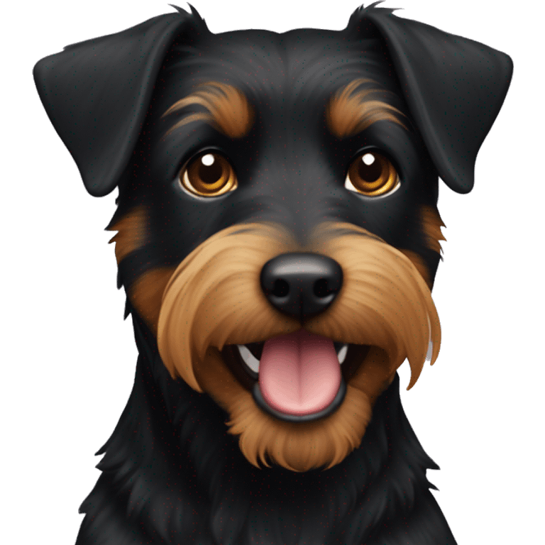 Black jagdterrier   emoji