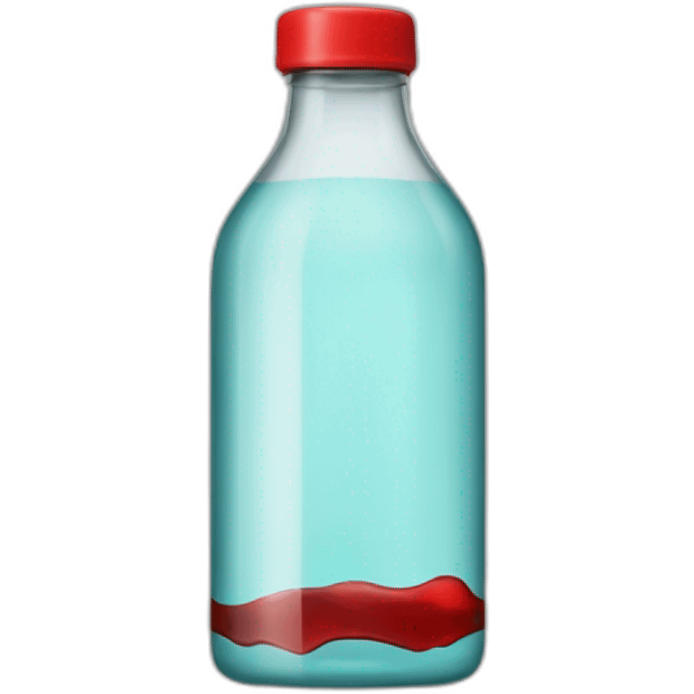 Flasche mit einem Roten deckel emoji