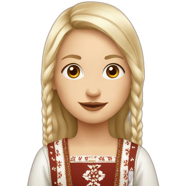 latvian folk costume emoji