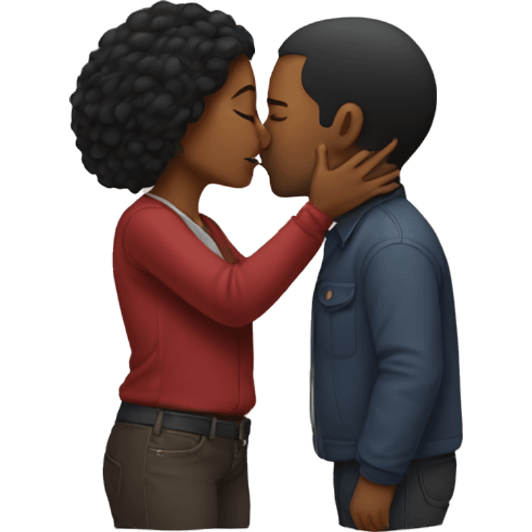 Two people kissing emoji