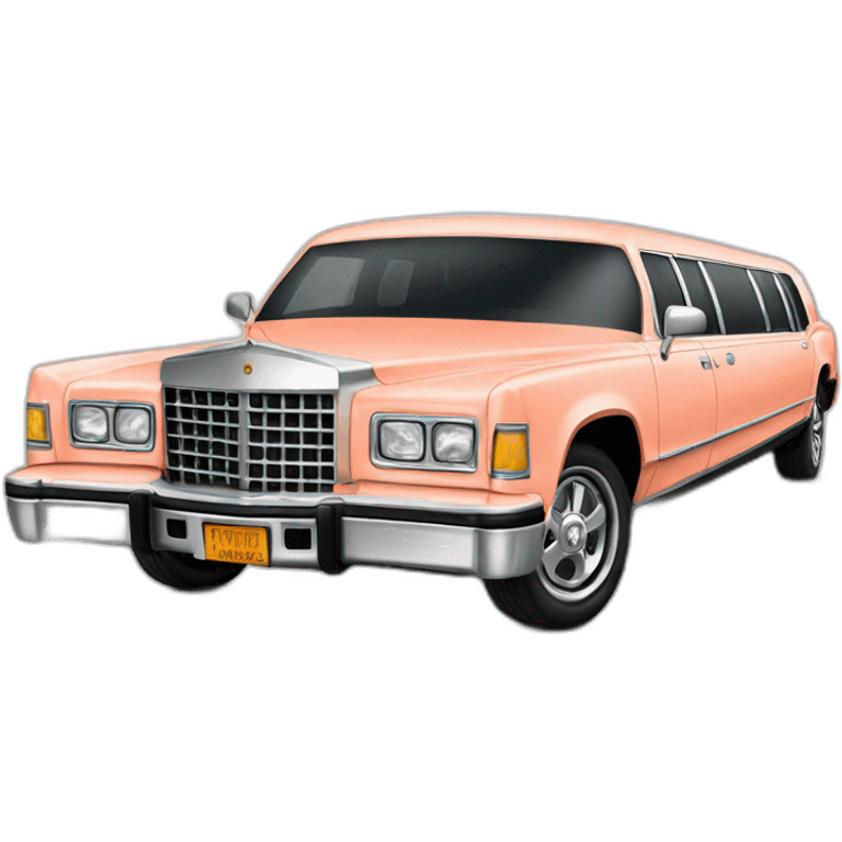 peach limo emoji