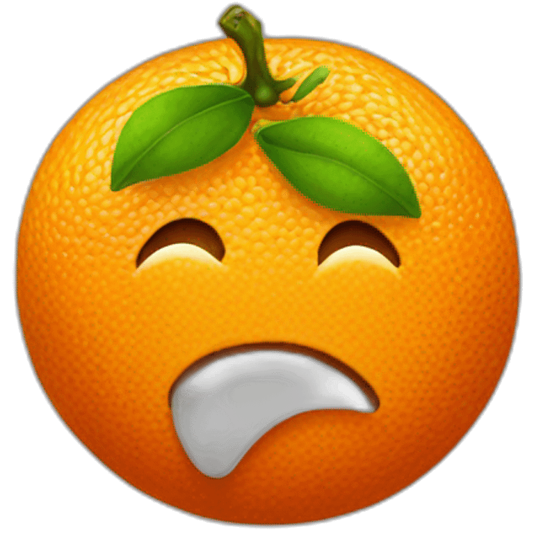 orange-with-face emoji