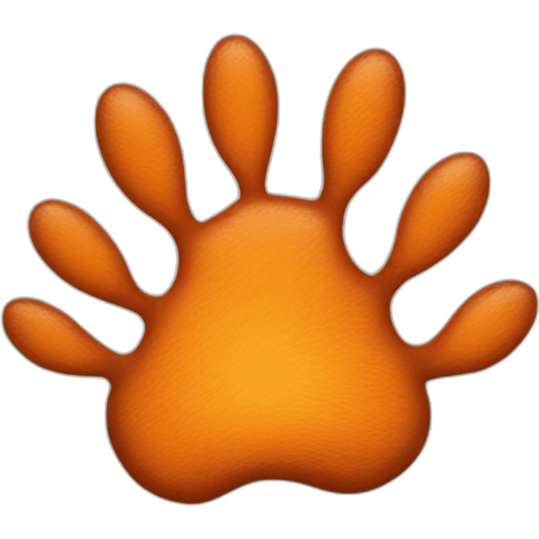 fox paw emoji