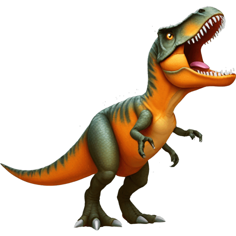 Orange T Rex  emoji