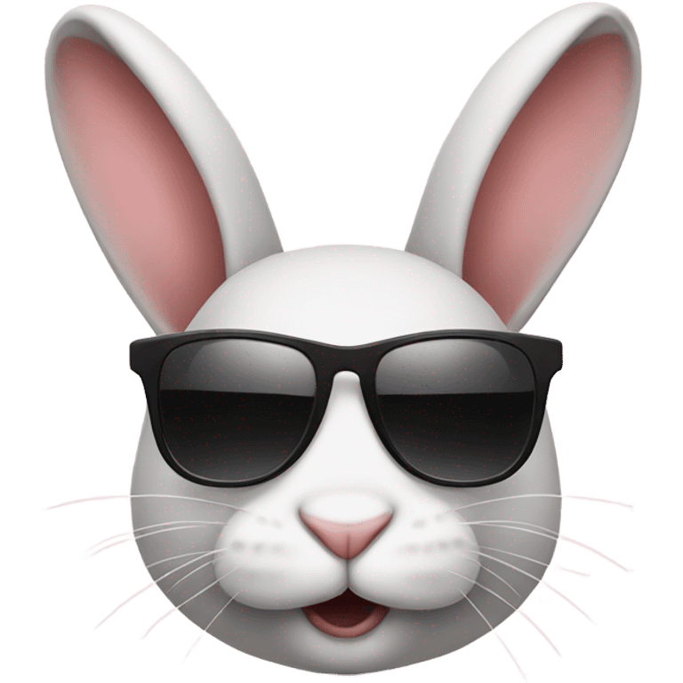 Bunny with sunglasses emoji