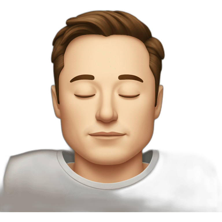 Elon Musk sleeping  emoji