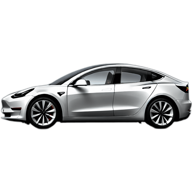 tesla model 3 emoji