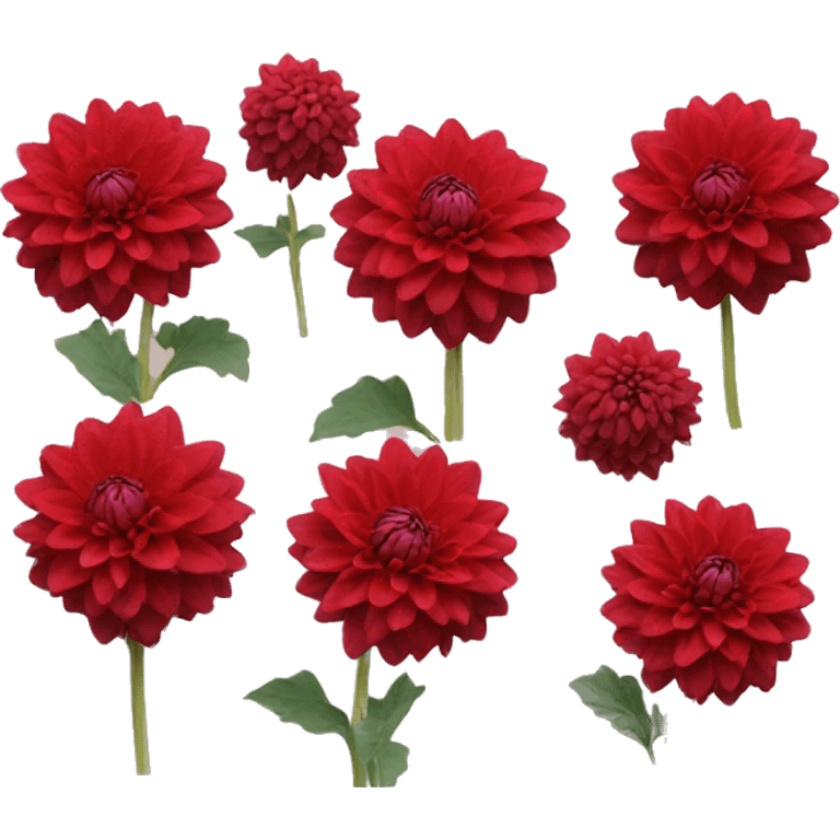 red dahlia emoji