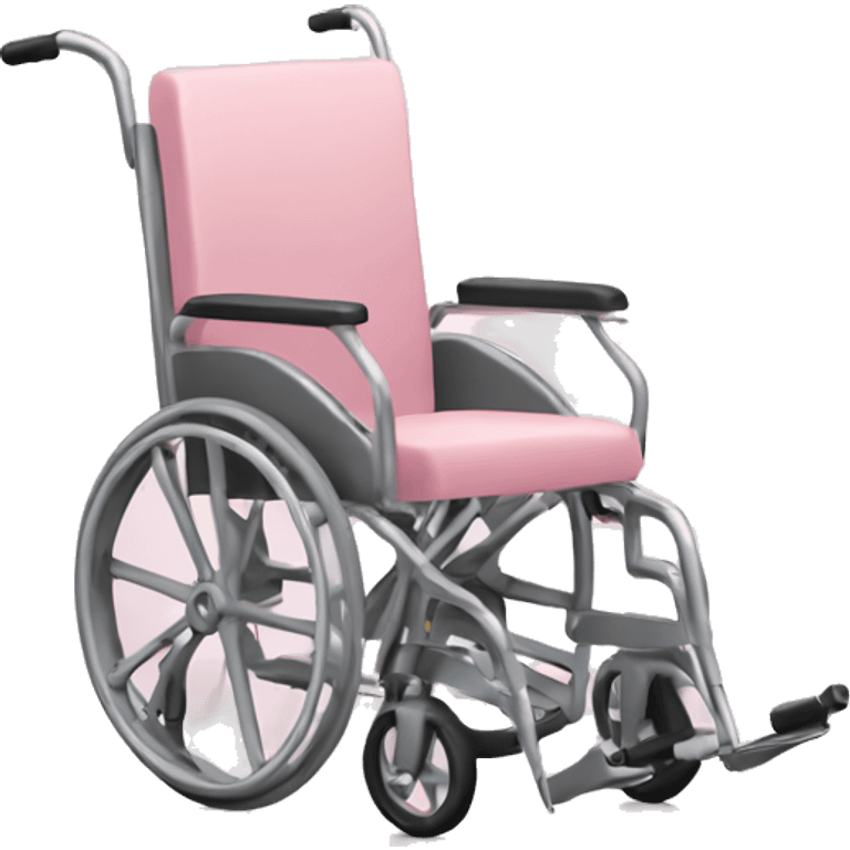 Pastel pink wheelchair emoji