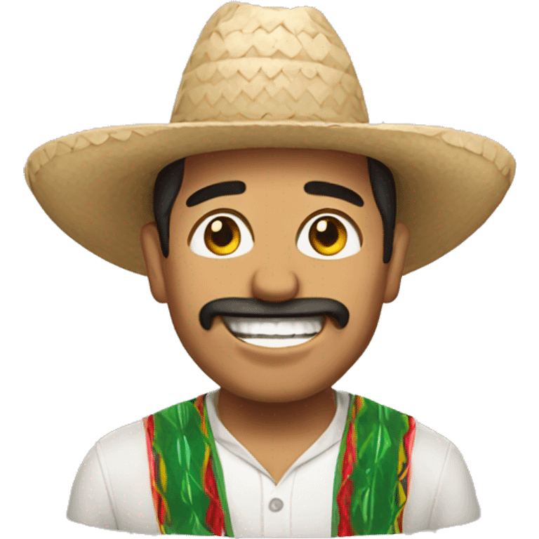 Mexican guy happy  emoji