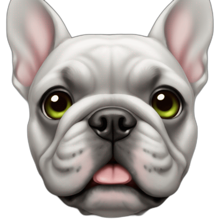 little-happy-French-bulldog-gray-color-hulk emoji