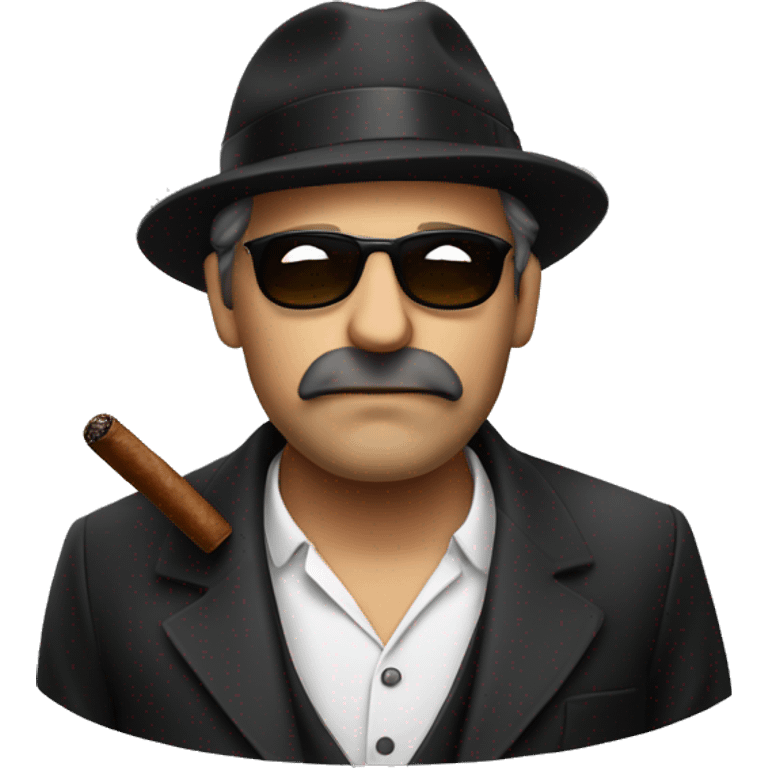 Italiano Mafiozi with cigar emoji