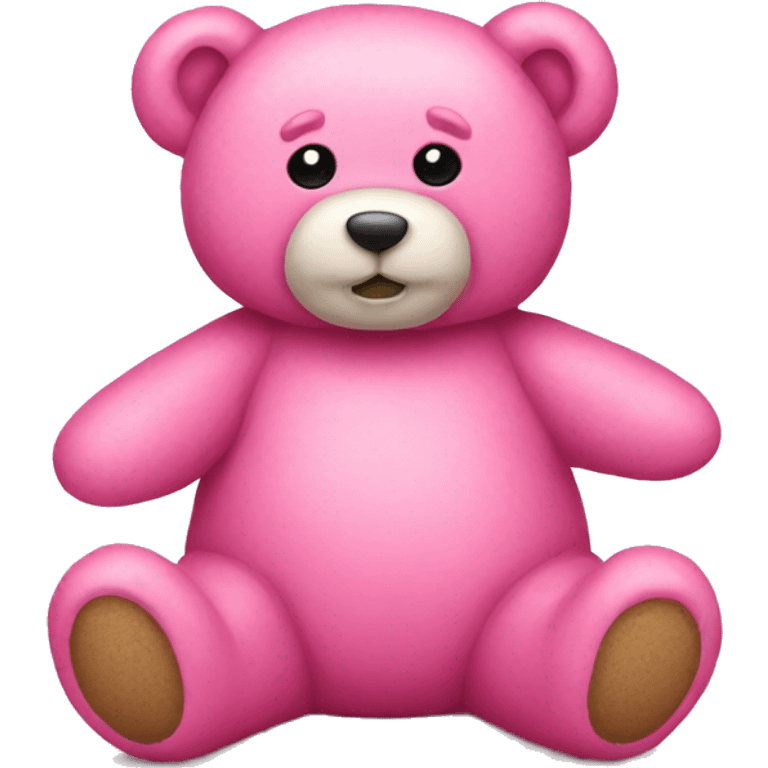 Pink teddy bear emoji