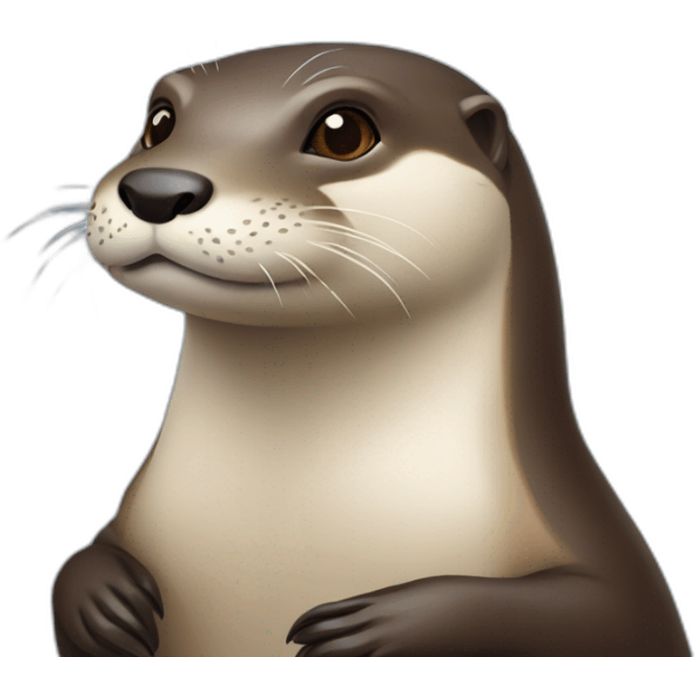 Loutre sur tortu emoji