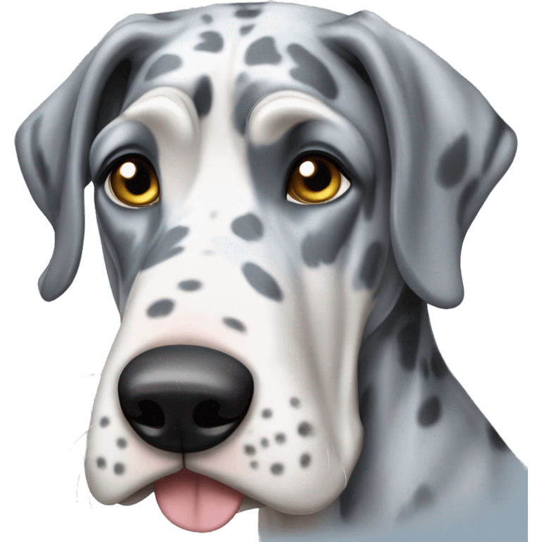 Blue Merle Great Dane  emoji