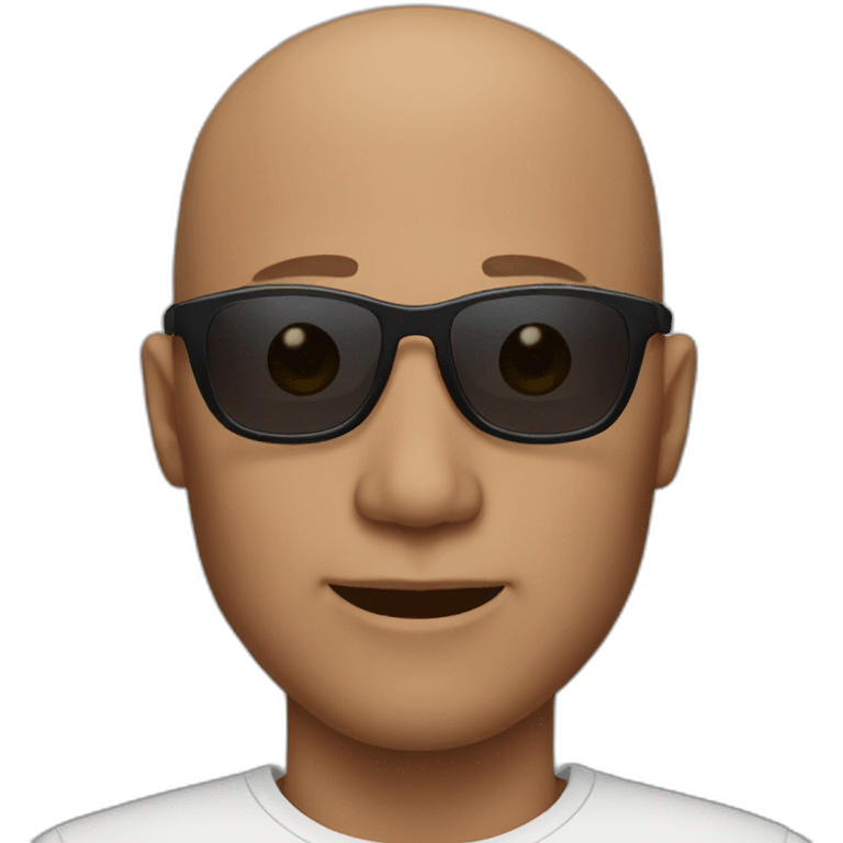 bald 35 year old men with sunglasses emoji