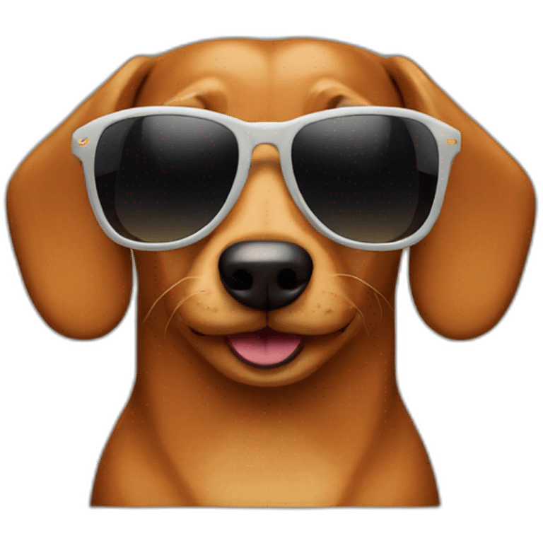 wiener dog sunglasses emoji