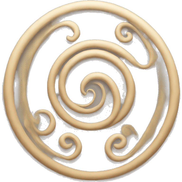 Sacred spiral female symbol emoji