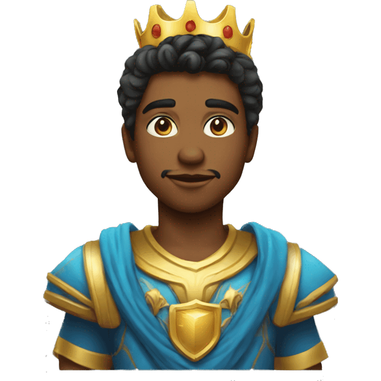 King gamer young boy emoji