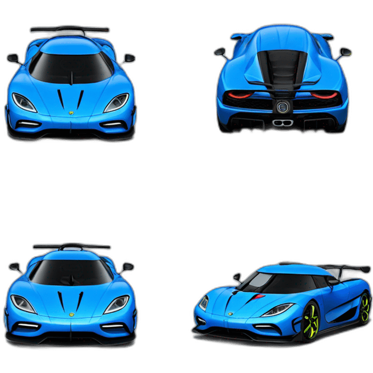 Koenigsegg jesko blue emoji