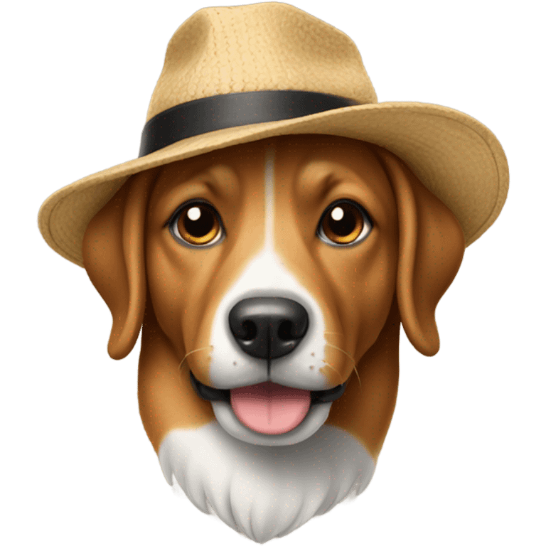 dog wearing a hat emoji