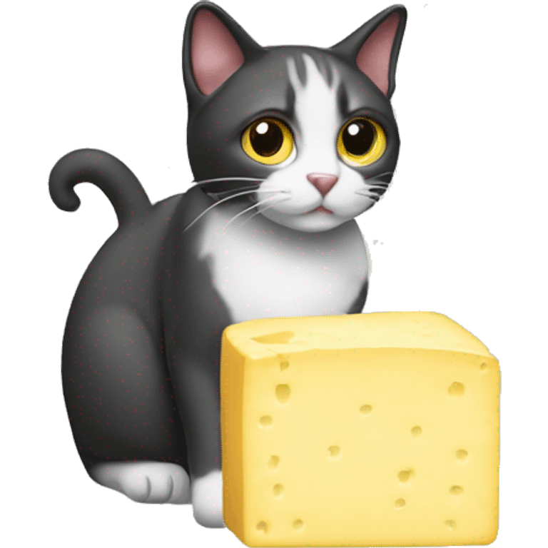 cat with butter and a papercip emoji