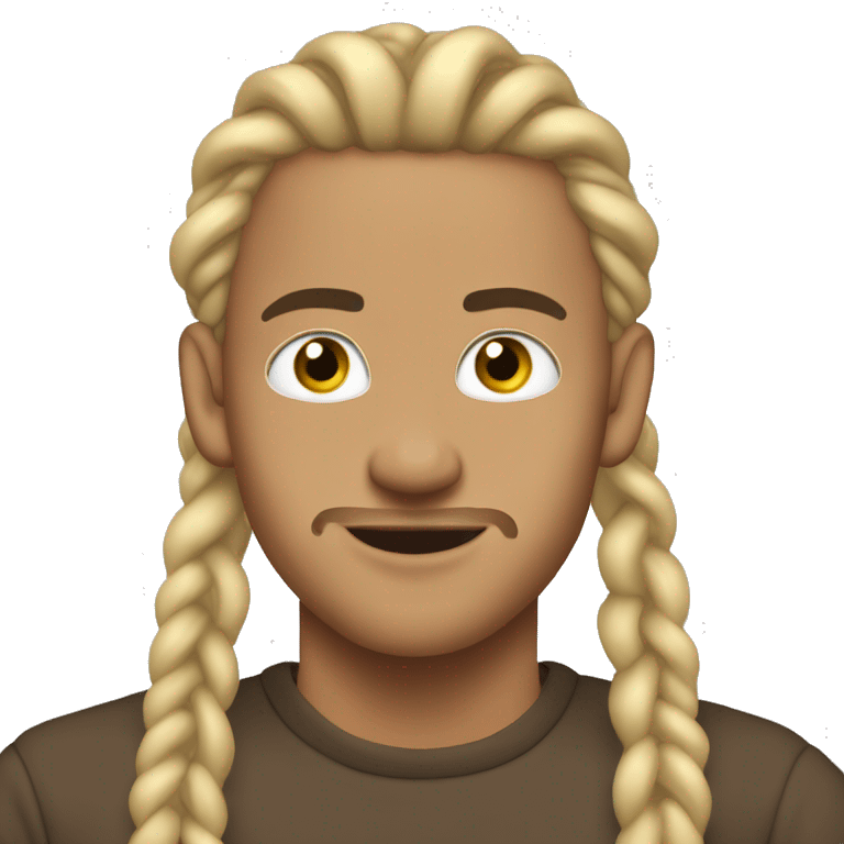 lightskin guy with blonde braids blowngsmoke  emoji