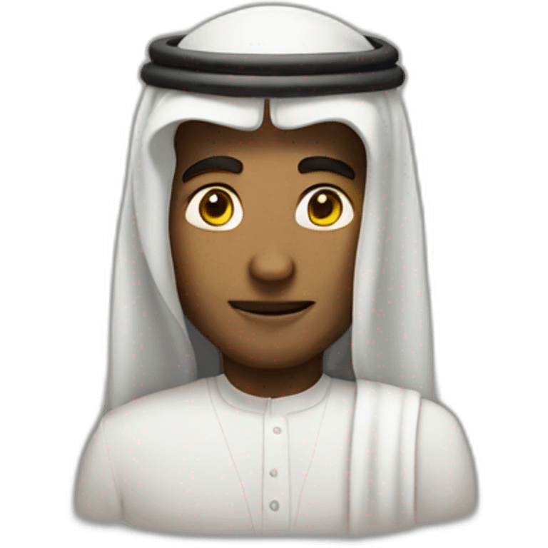 Saudi man wearing emoji