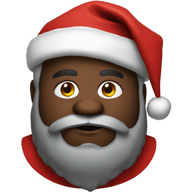 Fat black Santa  emoji