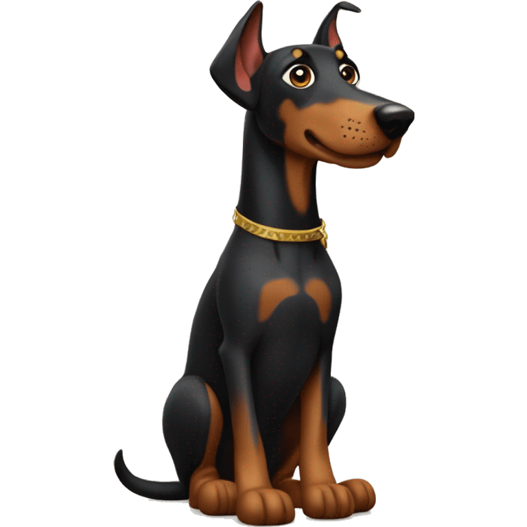 Plushy as a doberman emoji