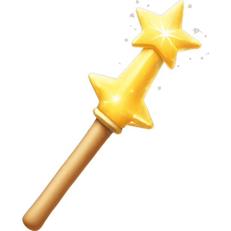 magic wand and sparkles emoji