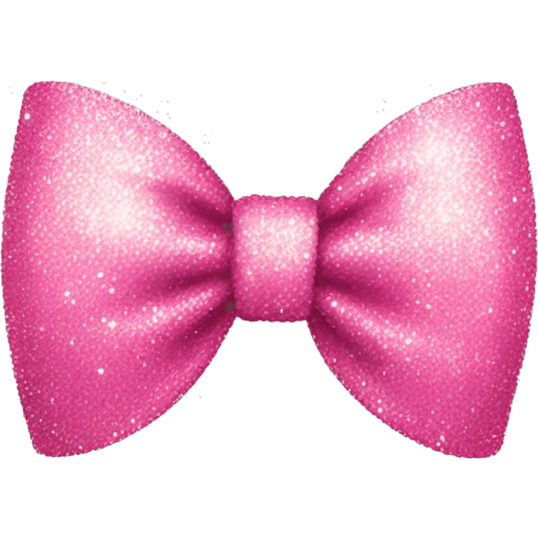 Glittery pink bow  emoji