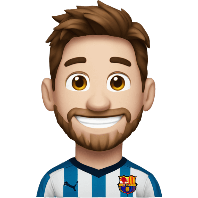 leo messi sonriendo emoji