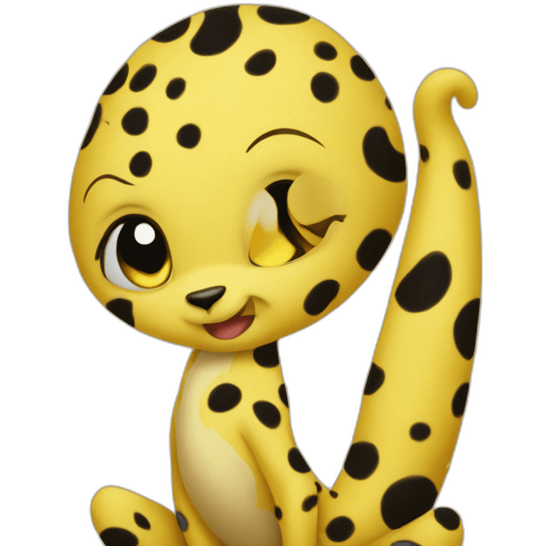 Baby yellow marsupilami emoji