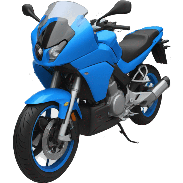 Moto delivery blue emoji