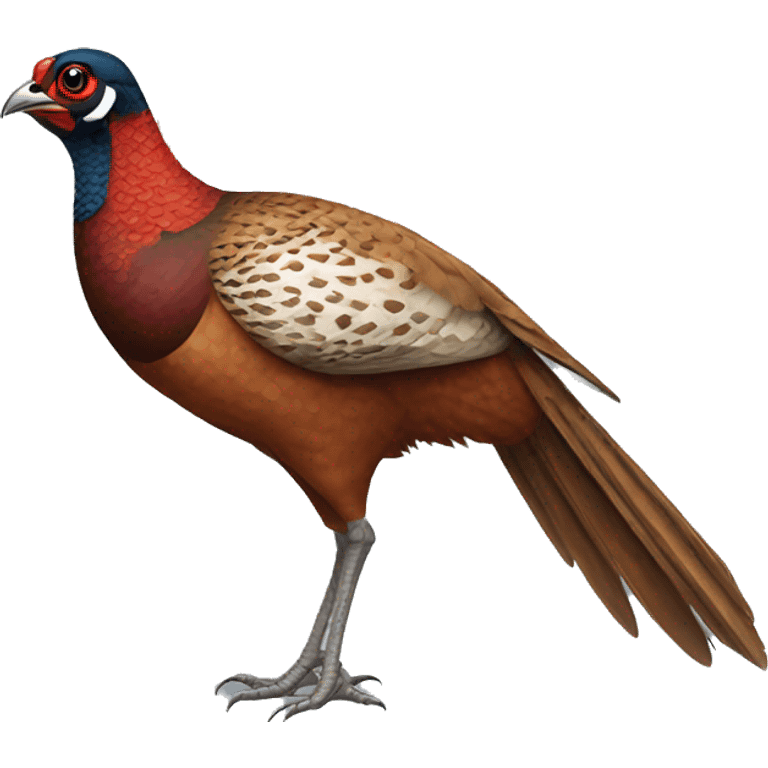 pheasant Holding white flag emoji